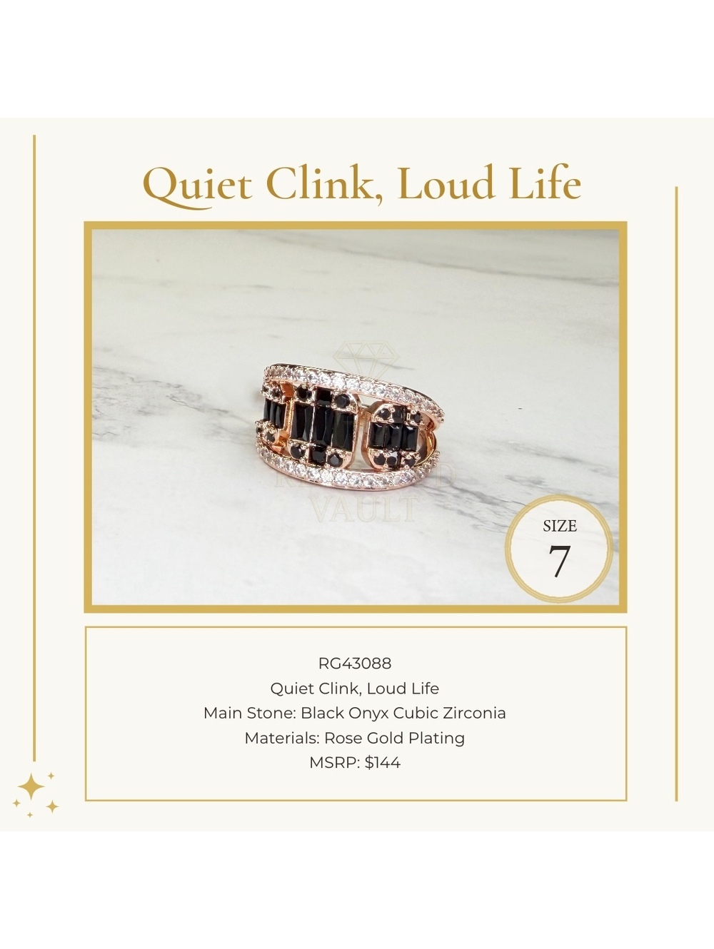 Quiet Clink, Loud Life - Size 7 - OG